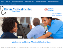 Tablet Screenshot of divinemedicalcentre.net